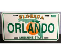 Biopracess New Sign florida license plate ¡°orlando¡± sunshine state never expires 6x12 inches License Plate Sign