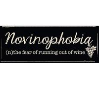 Biopracess Novinophobia Retro Metal Signs Metal Sign 8x12 Inches