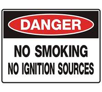 Biopracess Safety Sign Danger No-Smoking-No-Ignition Source Safety Signs Warning Sign 8x12 Inches