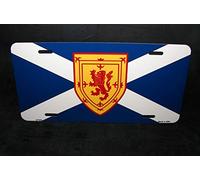 Biopracess scotland flag metal novelty license plate st andrew's cross scottish royal arms license plate 6x12 inches