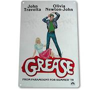 Biopracess TIN SIGN Grease John Movie Poster Decor Wall Art Home Theater Store A079 Tin Sign 7.8inch*11.8inch