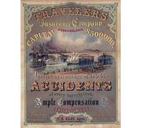Biopracess Travelers Insurance Company Large Metal Tin Sign Poster Plaque Vintage Style Tin Sign 8x12 inch
