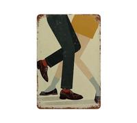 Biopracess Vintage Tin Poster Northern Soul Dancing Couple Print Metal Sign Retro Vintage Tin Sign Metal Poster Wall Art Decor 8x12 Inches