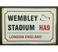 Biopracess Wembley Stadium Ha9 London Vintage Retro Metal Sign Home Garage Workshop Pub Outdoor Decoration Plaque 8x12 inch