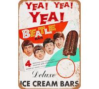Bioprocess 1965 The Beatles Ice Cream Bars Metal Tin Sign 8x12 inches