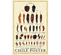 Bioprocess Chile Chart Poster Cuisine Restaurant Guide Culinary Seasonings Chilli Print Poster P02 Garage Wall Decor Metal Tin Signs Poster 8X12 Inches