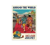 Bioprocess Daft Punk Around The World Poster Edm Poster Minimalist Wall Art Rip Daft Punk Retro Wall Decor Metal Sign Poster 8x12 inches
