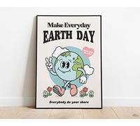 Bioprocess Everyday Earth Day Poster, Save The Planet Poster Metal Outdoor And Indoor Sign Wall Decor Wall Decor Poster Metal Sign 8X12 Inches