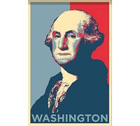 Bioprocess George Washington Poster Gift Home Wall Decor Hope President USA Founding Father United States Retro Style Wall Decor Metal Tin Signs Poster 8X12 Inches