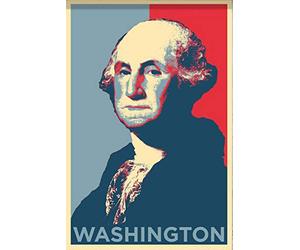 Bioprocess George Washington Poster Gift Home Wall Decor Hope President USA Founding Father United States Retro Style Wall Decor Metal Tin Signs Poster 8X12 Inches