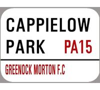 Bioprocess Greenock Morton Cappielow Park Metal St Sign Retro Decor Plaque 8X12 inch