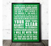Bioprocess Hibs Hibernian Football Song Lyrics Chant Poster Sunshine On Leith Retro Style Wall Decor Metal Tin Signs Poster 8X12 Inches