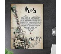 Bioprocess Iris Lyrics Goo Goo City Poster Glossy Art Print Best Gift Wall Decor Wall Art Decor Metal Sign Poster 8x12 inches