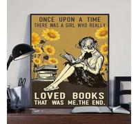 Bioprocess Once Upon A Time There Were A Girl Poster Sunflower Lovers Wall Decor Home Decor Besr Gift Ever Metal Tin Sign 8X12 inch
