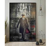 Bioprocess Peaky Blinders On A Gathering Storm Comes Handsome Man Poster Wall Art Decor Metal Sign Poster 8x12 inches