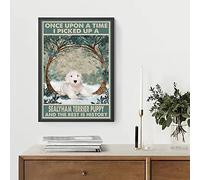 Bioprocess Sealyham Terrier Puppy Once Upon A Time Poster, Sealyham Terrier, Sealyham Terrier, Sealyham Terrier Ls Gift A27Kv Decor Poster Wall Art Tin Sign Decor Metal Sign Poster 12X8 Inches