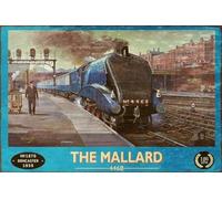 Bioprocess Steam Train The Mallard Advert Vintage Retro Style Metal Sign, railway Doncaster METAL TIN SIGN 8x12 inches