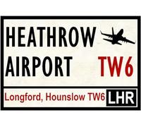 Bioprocess Street/Road Signs (Heathrow Airport) S 8X12 Inches