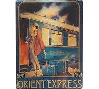 Bioprocess The Orient Express Poster Vintage Wall Art Decor Metal Sign Poster 8X12 Inches