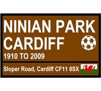 Bioprocess Tourist Road Signs (Ninian Park) - New 8X12 Inches