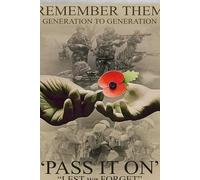 Bioprocess War Soldier War Remember Them Gener To Gener Pass It On Lest We Forget Vintage Look Tin Sign Bar Cafe Vintage Metal Sign Poster 8X12 Inches