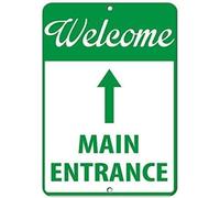Bioprocess Welcome Main Entrance Security Sign Warning Signs metal sign 8x12 inches