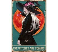 Bioprocess Witch The Witches are Comingtay Wild Moonild Prints Witch Collection Witches Magic Ch Vintage Decor Poster Wall Art Decor Metal Sign Poster 8X12 Inches