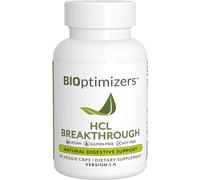BiOptimizers HCL Breakthrough | Betaine HCL Hydrochloride Digestive Enzymes Supplement | Hydrochloric Acid, Protein Breakdown & Absorption | Helps Gas, Heartburn Relief & Bloating Relief | 90 Capsules