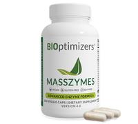 BiOptimizers MassZymes | Digestive Enzyme Supplement for Better Absorption | Relief from Bloating, Constipation, and Gas for Men & Women | Contains Lipase, Amylase & Bromelain | 250 Capsules