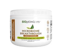 BiOptimizers Microbiome Breakthrough Repair Powder 150g | Chocolate Flavor | Contains Probiotics for Men & Women | Gas & Bloating Relief, GI Revive, Improves Gut Health | 30 Servings