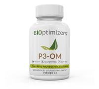 BiOptimizers P3-OM Proteolytic Prebiotics & Probiotics Supplement | Lactobacillus Plantarum for Digestive & Immune Health | Bloating & Gut Relief Support for Men & Women | 60 Vegan Capsules