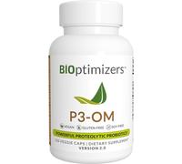 BiOptimizers P3-OM Proteolytic Prebiotics & Probiotics Supplement | Lactobacillus Plantarum for Digestive & Immune Health | Bloating & Gut Relief Support for Men & Women | 120 Vegan Capsules