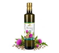Biopurus Certified Organic Cold Pressed Milk Thistle Seed Oil 500ml | Unrefined milk thistle seed oil, food grade, vegan, ideal for salads, dressings and cold dishes