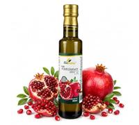 Biopurus Certified Organic Cold Pressed Pomegranate Seed Oil 250ml | Food Grade | Virgin Unrefined Pure Punica Granatum Seed Oil | Vegan | Culinary & Skin Care | Hexane Free