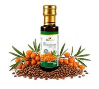 Biopurus Certified Organic Cold Pressed Sea Buckthorn Seed Oil 100ml | Food Grade | Unrefined | Hexane Free | Vegan | Rich in Naturally Occurring Omega Fatty Acids | Skin & Culinary Use