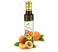 Biopurus Organic Cold Pressed Apricot Kernel Oil 250ml - Certified Organic, Unrefined & Edible Apricot Oil from Apricot Kernels - for Cooking, Salads, Skin & Hair Care - Natural Premium Quality