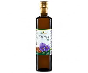 Biopurus Pure Premium Cold Pressed Flax Seed Oil 500ml - Food Grade Linseed Oil Rich in Omega 3 - Vegan Cold Use Cooking for Salads, Smoothies & Healthy Nutrition