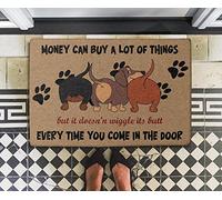 Bioputty Dachshund Doormat, Funny Dachshund Doormat, House Warming Gift, Dachshund Lovers Gift, Dachshund Doormat Interesting Door Mat Floor Front Door Mat, 30 x 18 Inch