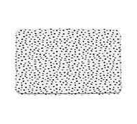 Bioputty Modern Messy Polka Dot Black White Artistic Floor Mat Welcome Mat Bath Rugs, Non-Slip&Absorbent Front Door Mat, Washable Floor Doormat for Entryway, Patio, Porch 16x24inch