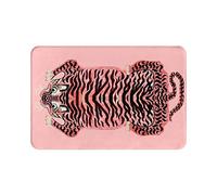 Bioputty Tiger Skin Pink Doormat Non-Slip Door Mat Waterproof Rugs Indoor Carpet Universal Welcome Mats Front Door Kitchen Door Mats Porch Mats Home Decor 60 x40 CM