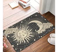 Bioputty Welcome Doormat Tarot Sun Moon Witchy Astrology Night Indoor Outdoor Entrance Door Mat Bath Rug Decorative Front Door Mats Kitchen Door Mats Porch Mats Home Decor 76 x45 CM