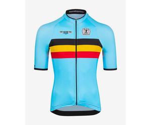 Bioracer Belgium 2023 Icon Classic Short Sleeve Jersey Blue - M