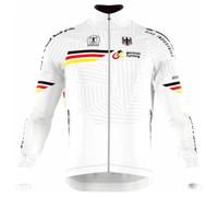 Bioracer - German Icon Tempest Thermal Long Sleeve Jersey - Cycling jersey size XXL, white