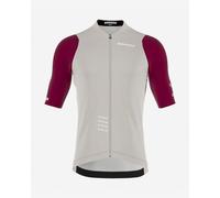 Bioracer Icon 2025 Jersey short sleeve light grey burgundy Kids - 164