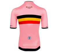 Bioracer Icon Official Belgian Cycling Short Sleeve Jersey Pink 2XL Men 2XL Belgian Cycling Think Pink