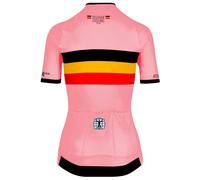 Bioracer Icon Official Belgian Cycling Short Sleeve Jersey Pink SL Woman SL Belgian Cycling Think Pink