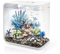 biOrb 72034 FLOW 30 LED, white, 30 L tank volume - rectangular acrylic design aquarium, set with filter system, LED lighting, bottom gravel, air diffuser