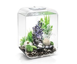 biOrb 72047 LIFE 15 LED, transparent, 15 L tank volume - aquarium set with filter system, LED lighting, ceramic substrate made of robust acrylic glass