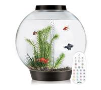 BiOrb Classic 105L Black Aquarium with MCR LED Lighting - 360 View, Air Pump & Filtration (Code 71997)