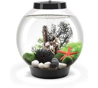 biOrb Classic 15 Acrylic Aquarium Black, MCR Multi-Colour Remote LED | Classic Fishbowl Fish Tank with 5-Step Filtration System, Easy Setup, With Air Pump, Filter Cartridge, Ceramic Media